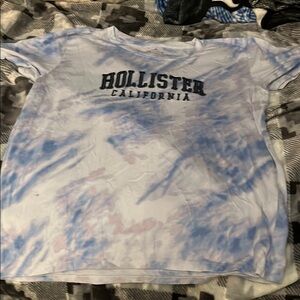 Hollister never worn Tie-Dye T-Shirt - Blue and White